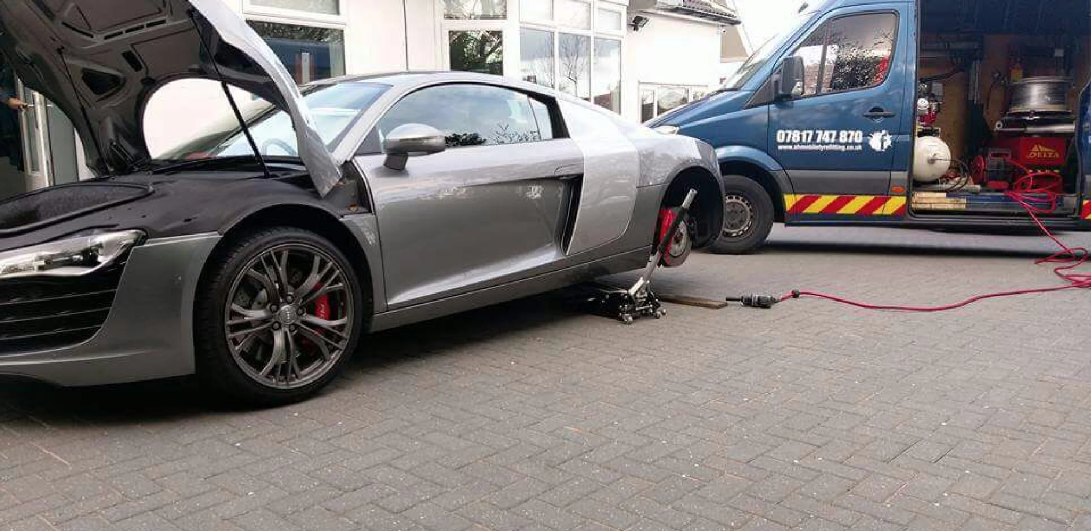 AH Mobile Tyre Fitting working at a customer location